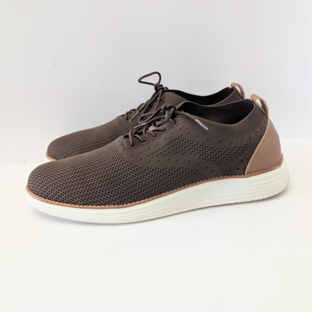 Vilocy Mens Dress Sneakers Brown Mesh Wingtip Oxford Business Casual Shoes sz 14